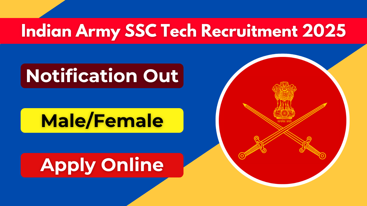 Indian Army SSC Tech Recruitment 2025