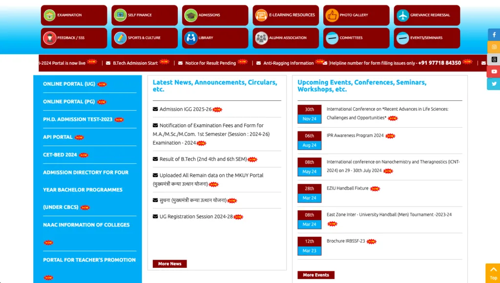 LNMU Part 3 Exam Form 2025