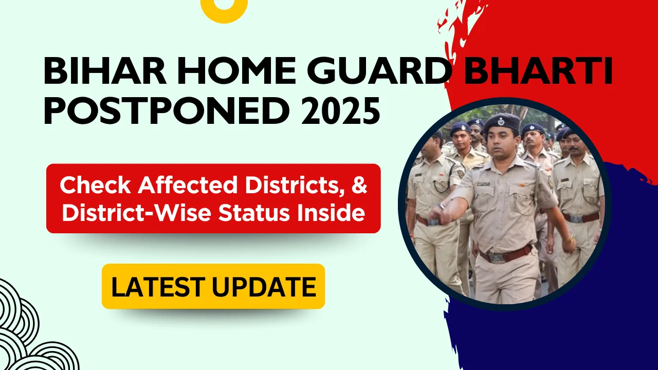 Bihar Home Guard Bharti Postponed 2025