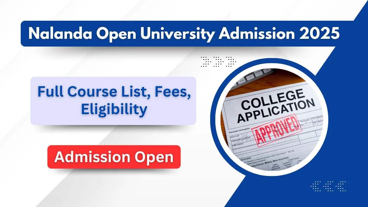 Nalanda Open University Admission 2025-2
