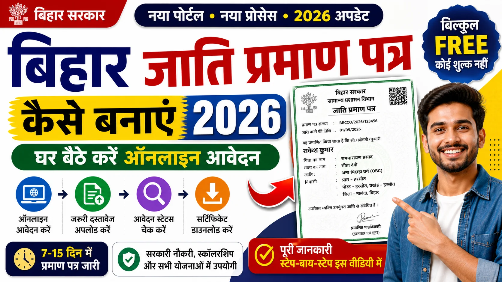 Bihar Caste Certificate Kaise Banaye 2026