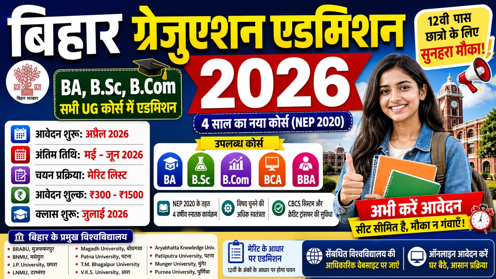 Bihar Graduation Admission