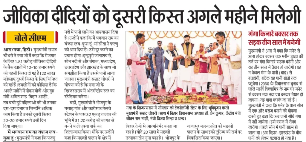 Bihar Mahila Rojgar Yojana Payment Date 2026