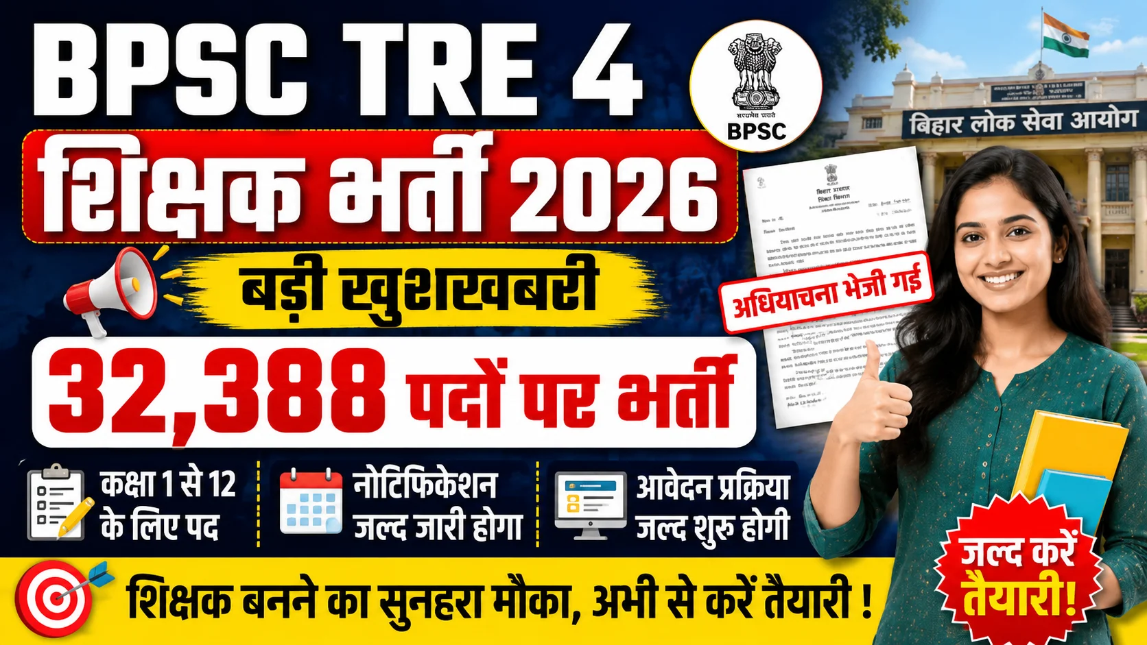 BPSC TRE 4 Notification 2026